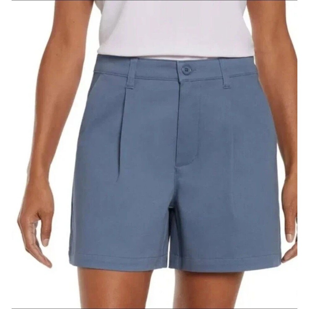 Banana Republic Women's Pleat Front Short Blue  Size 8  NWT E2